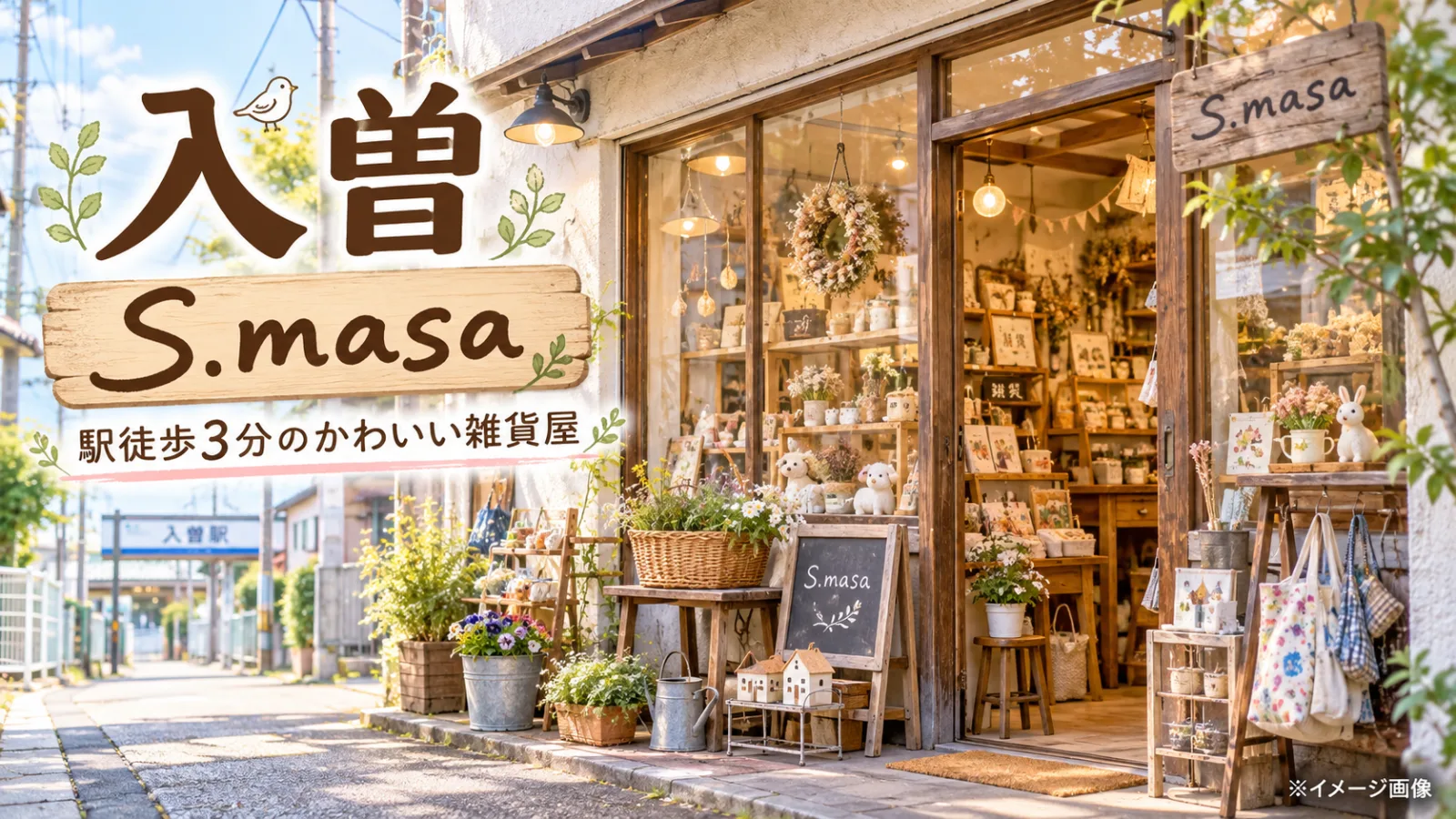 入曽のかわいい雑貨屋「S.masa」