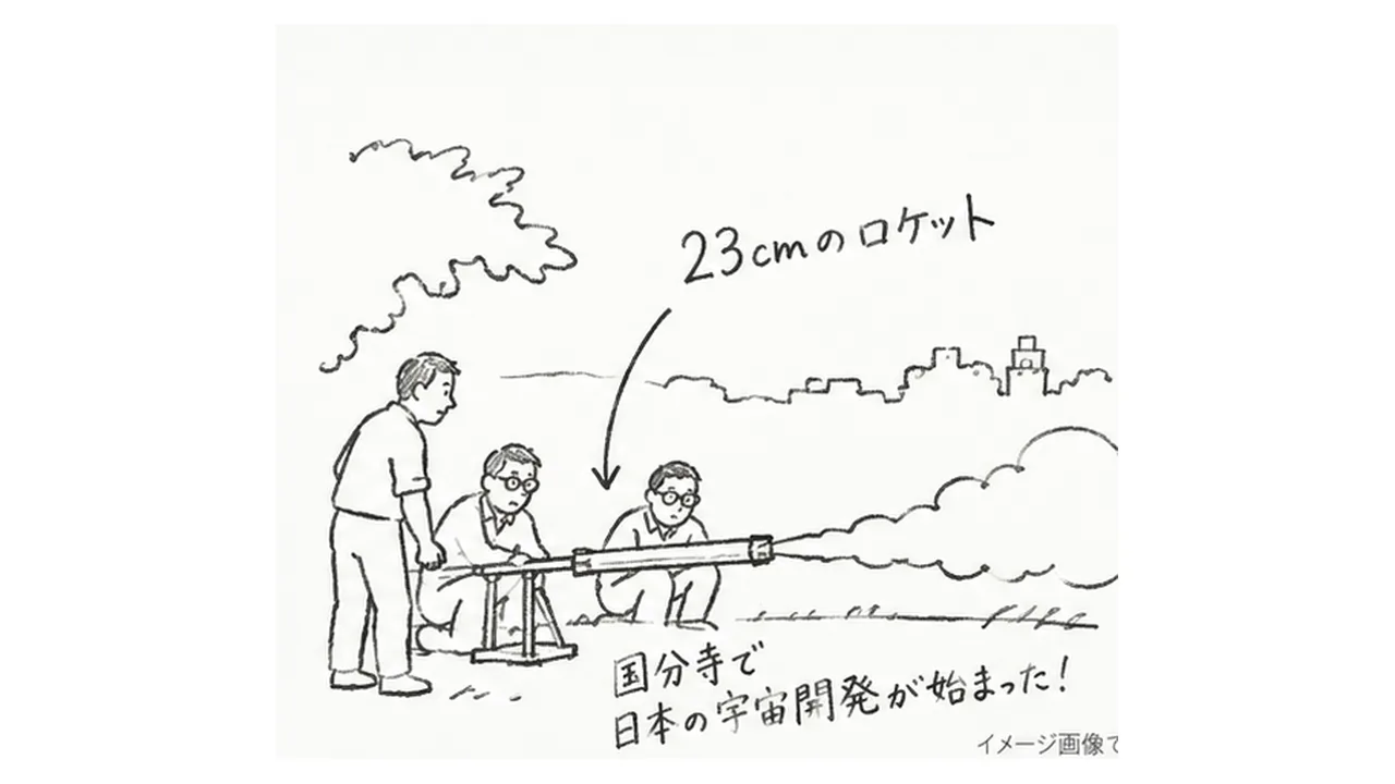 23cmのペンシルロケット
