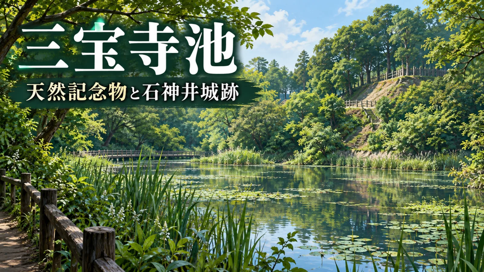 三宝寺池｜天然記念物と石神井城の謎